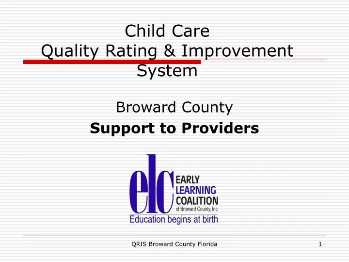 child care quality rating improvement system