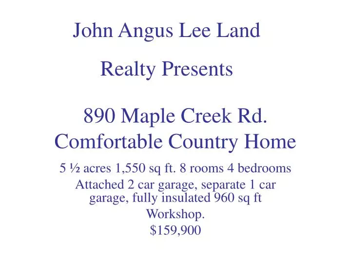 890 maple creek rd comfortable country home