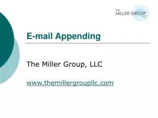 E-mail Appending