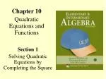 PPT - Quadratic Functions and Equations PowerPoint Presentation, free ...