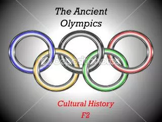 The Ancient Olympics