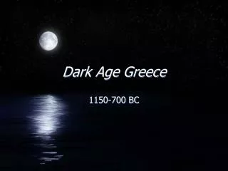 Dark Age Greece