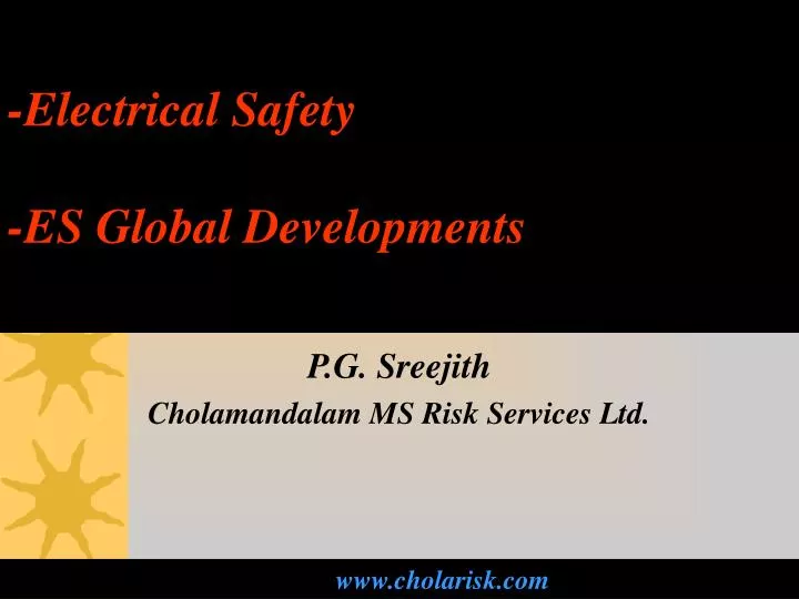 electrical safety es global developments
