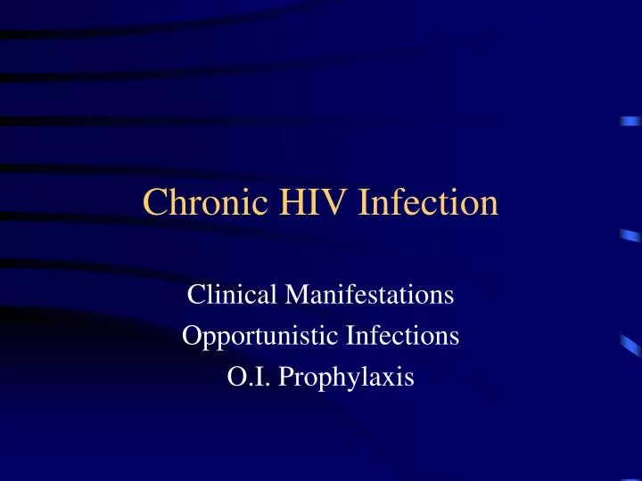 chronic hiv infection