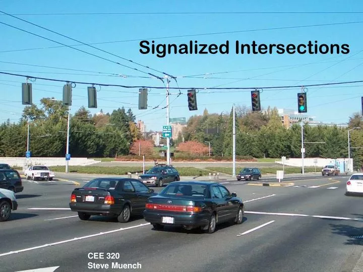 signalized intersections