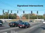Signalized Intersections - slide 1