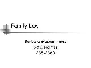 Family Law