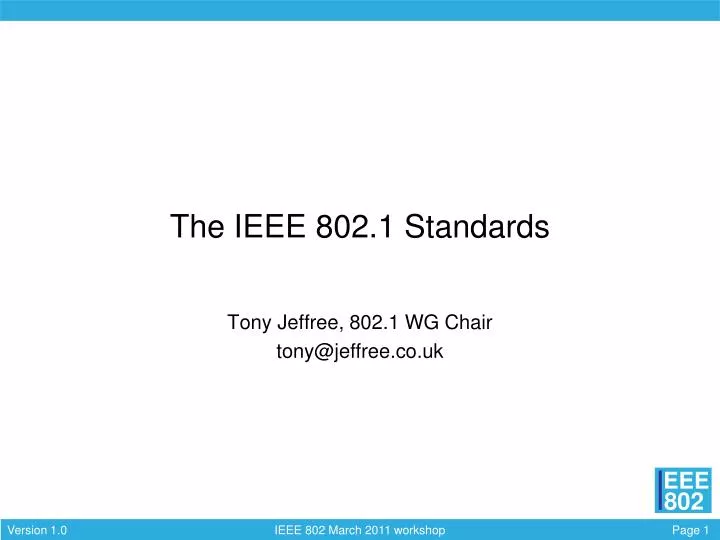 the ieee 802 1 standards