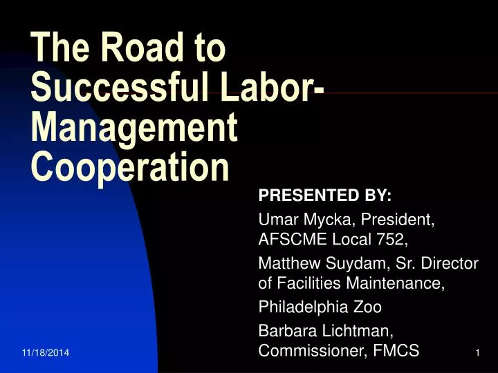 the road to successful labor management cooperation