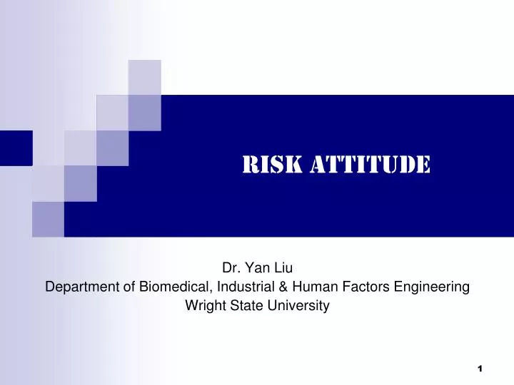 risk attitude