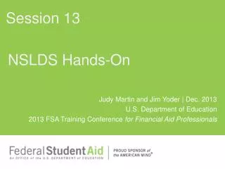 NSLDS Hands-On