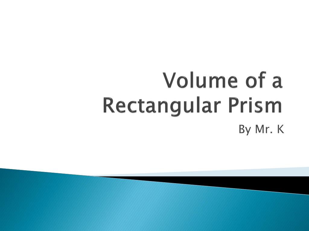 PPT - Volume of a Rectangular Prism PowerPoint Presentation, free ...