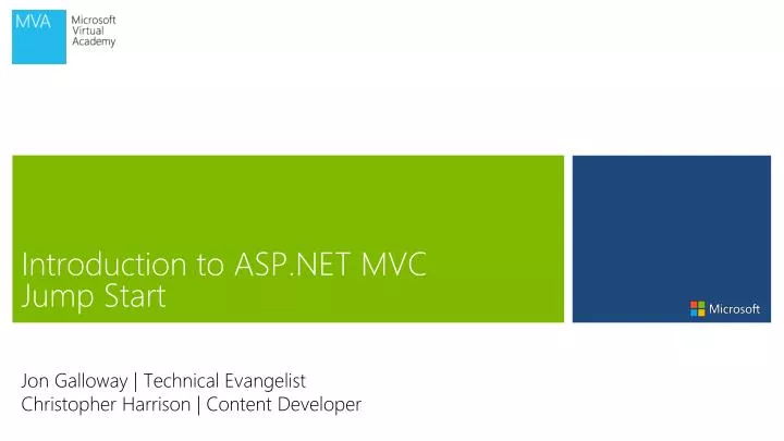 introduction to asp net mvc jump start