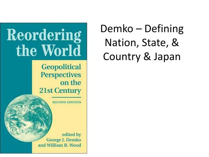 demko defining nation state country japan