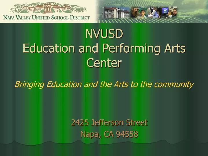 nvusd education and performing arts center