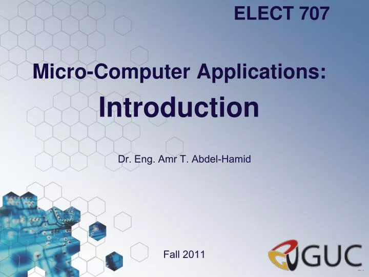 micro computer applications introduction