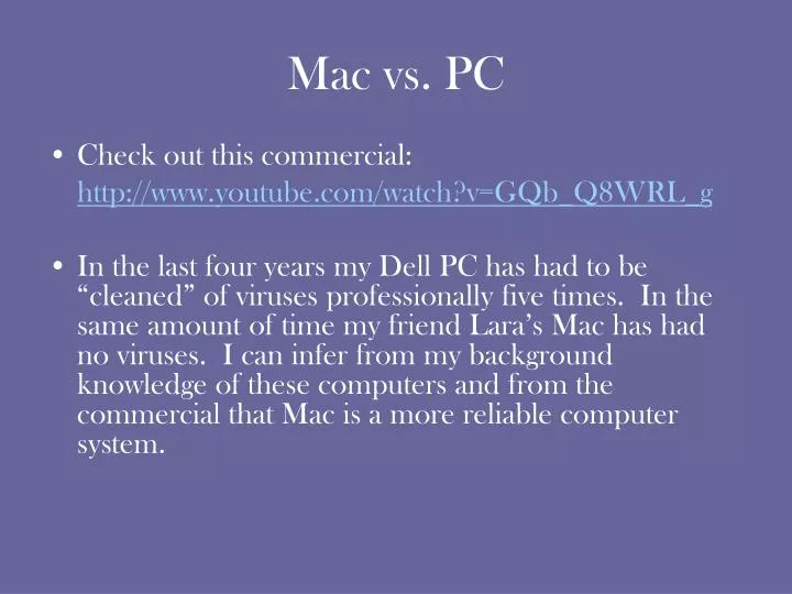 mac vs pc