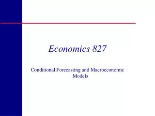 Economics 827