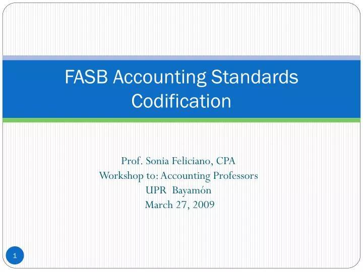 fasb accounting standards codification