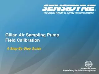 gilian air sampling pump field calibration
