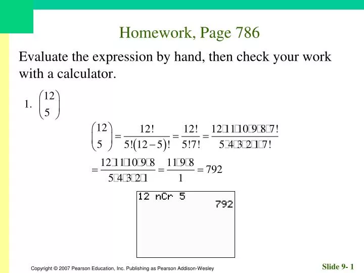 homework page 786