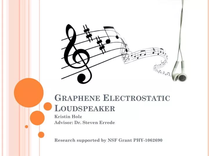 graphene electrostatic loudspeaker