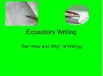 Expository Writing - slide 1