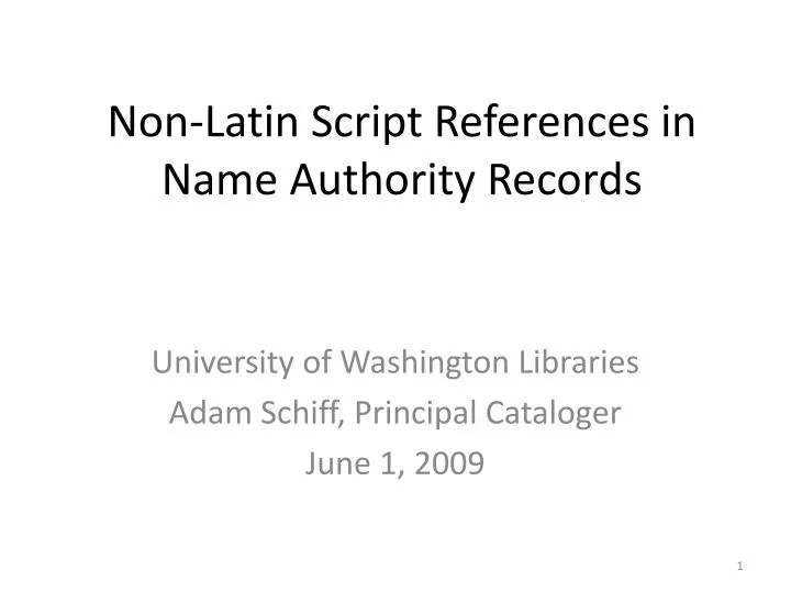 non latin script references in name authority records