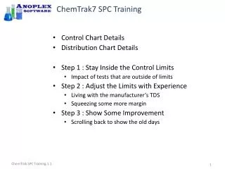 ChemTrak7 SPC Training