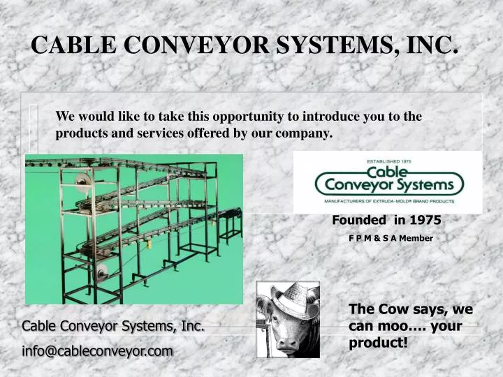 cable conveyor systems inc
