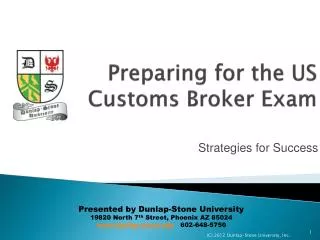 Preparing for the US Customs Broker Exam