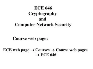 Course web page: