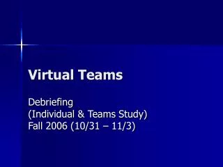 Virtual Teams