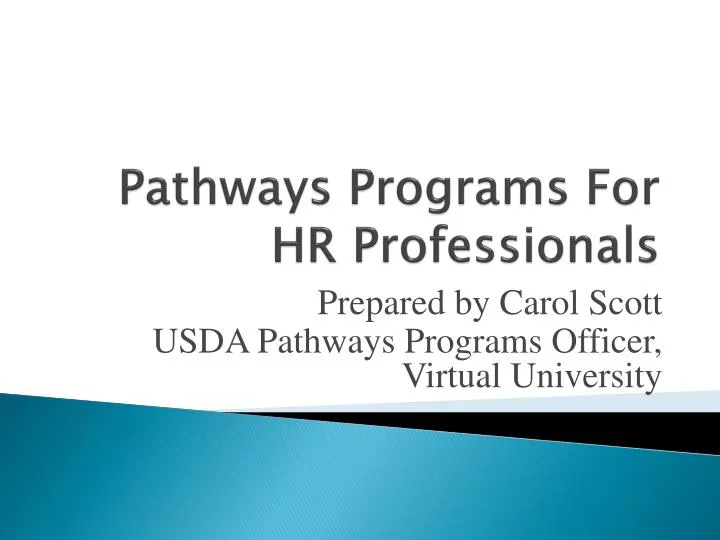 pathways programs for hr professionals