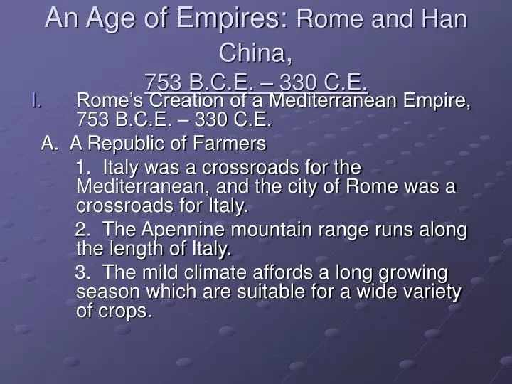 an age of empires rome and han china 753 b c e 330 c e