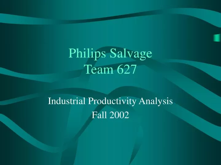 philips salvage team 627