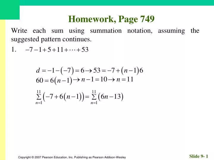homework page 749