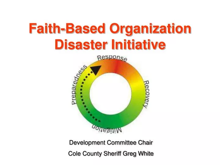 faith based organization disaster initiative