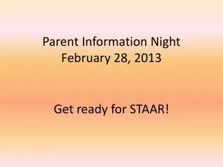 Get ready for STAAR!