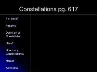 Constellations pg. 617