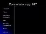 Constellations pg. 617 - slide 1