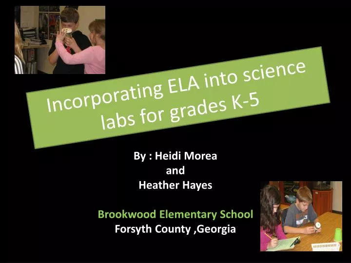 incorporating ela into science labs for grades k 5