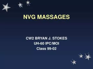 NVG MASSAGES