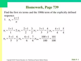 Homework, Page 739