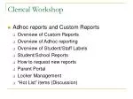 Clerical Workshop - slide 1