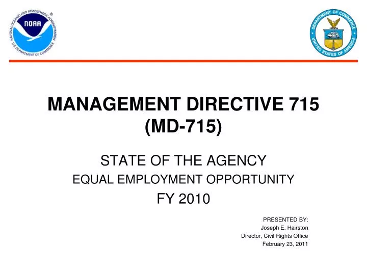 management directive 715 md 715
