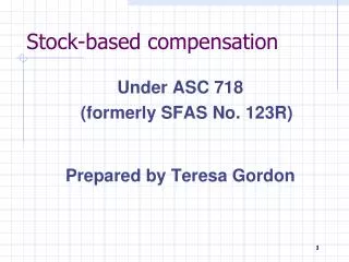 Stock-based compensation