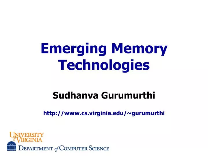 emerging memory technologies