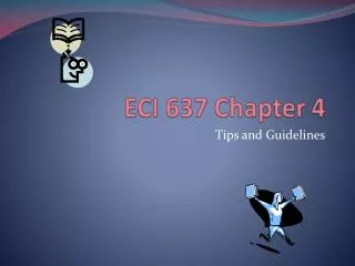 ECI 637 Chapter 4