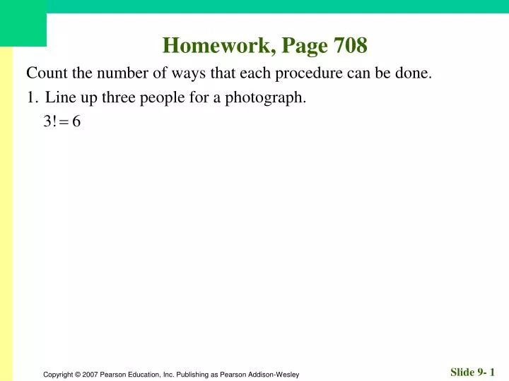 homework page 708